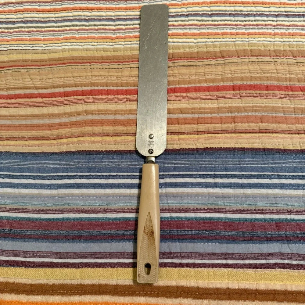 Vintage Ekco Stainless Steel Offset Spatula Offset Icing‎ Spreader USA